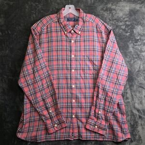 Vineyard Vines Men's Midweight Twill Plaid Shirt Sz XXL 100% Cotton Flannel